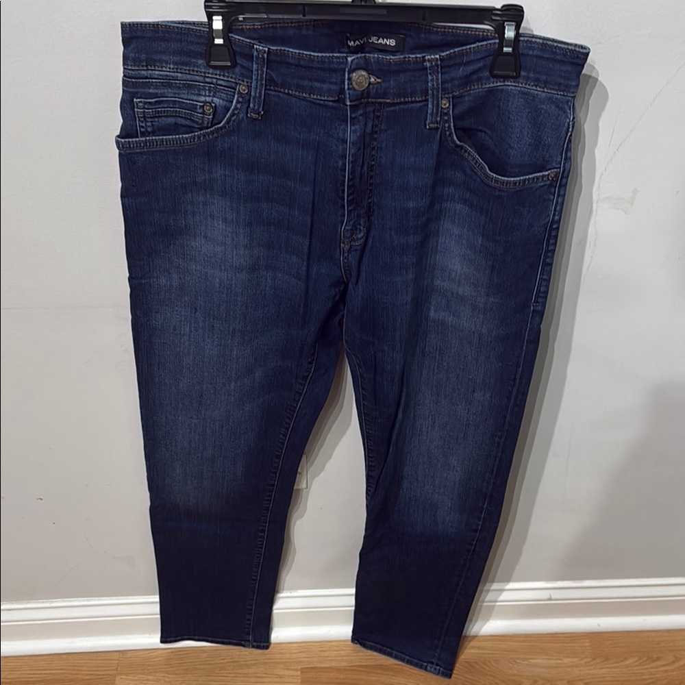 Mavi Blue Relaxed Jeans with Subtle Fading
